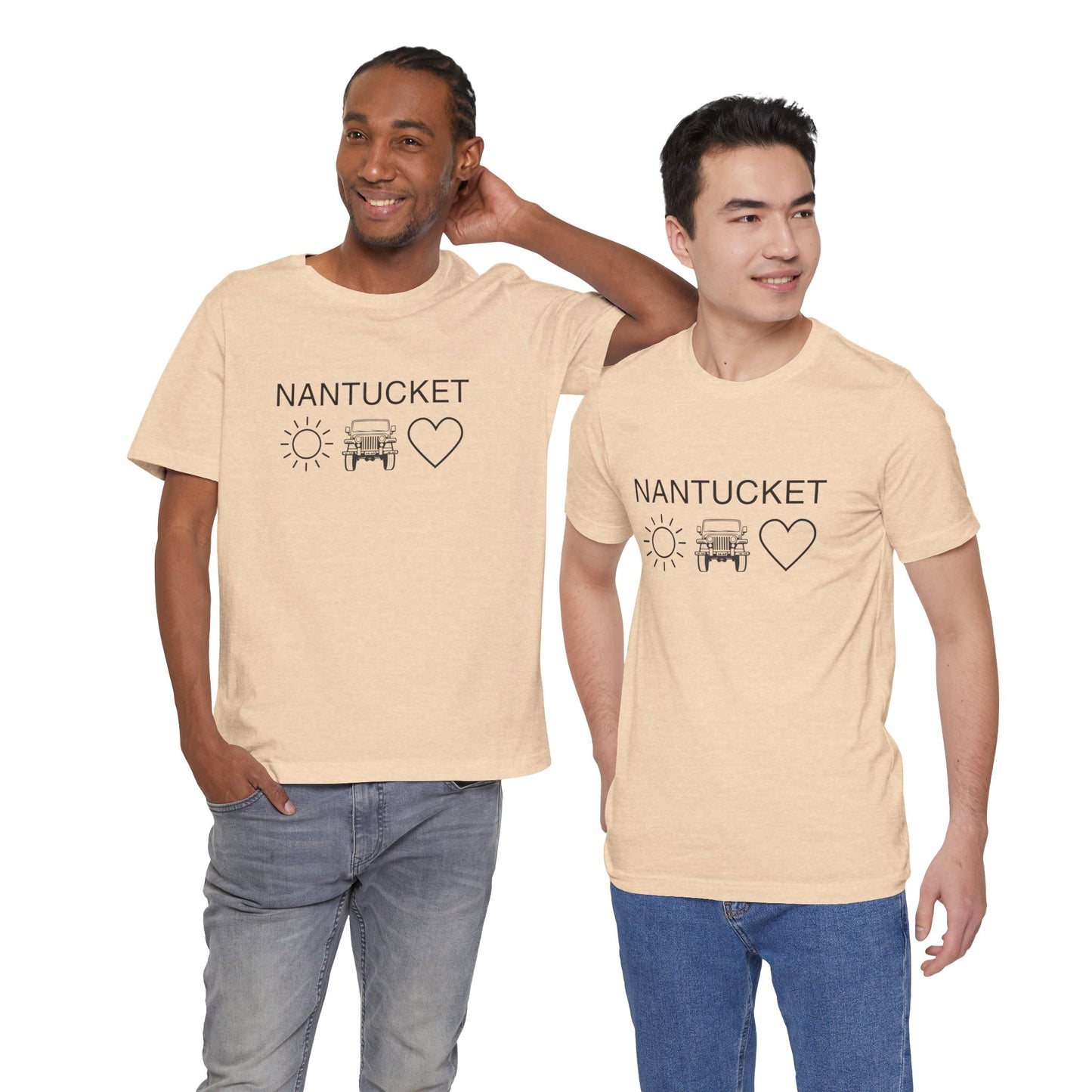 Nantucket Sun Jeep Love Unisex Jersey Tee