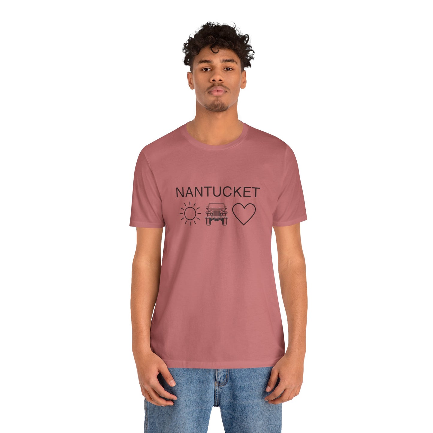 Nantucket Sun Jeep Love Unisex Jersey Tee