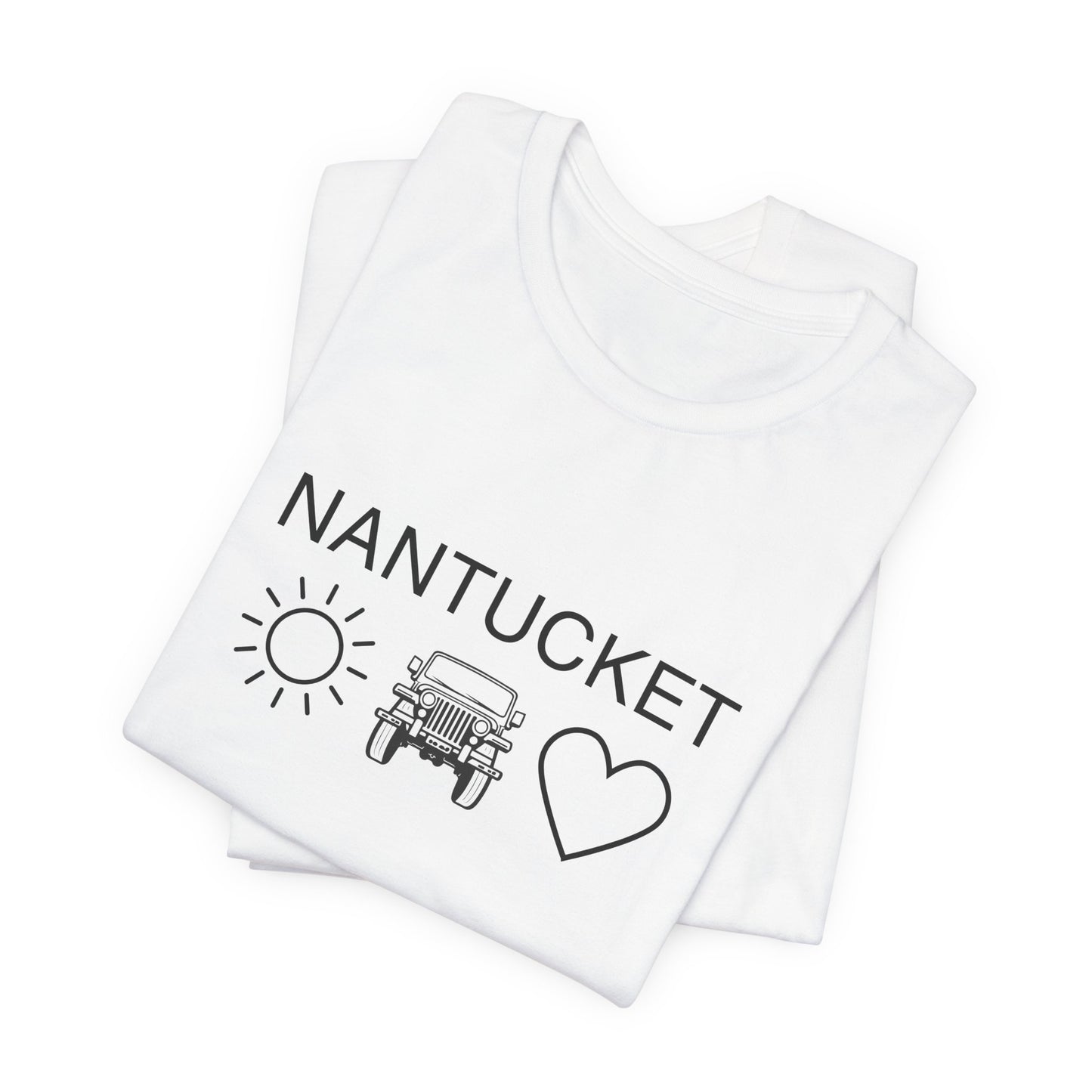 Nantucket Sun Jeep Love Unisex Jersey Tee