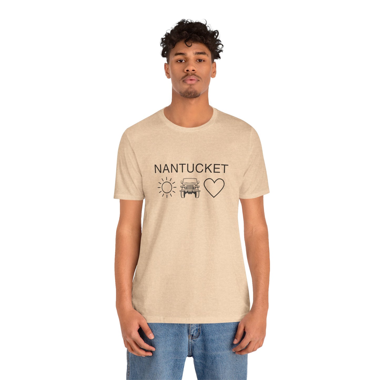 Nantucket Sun Jeep Love Unisex Jersey Tee