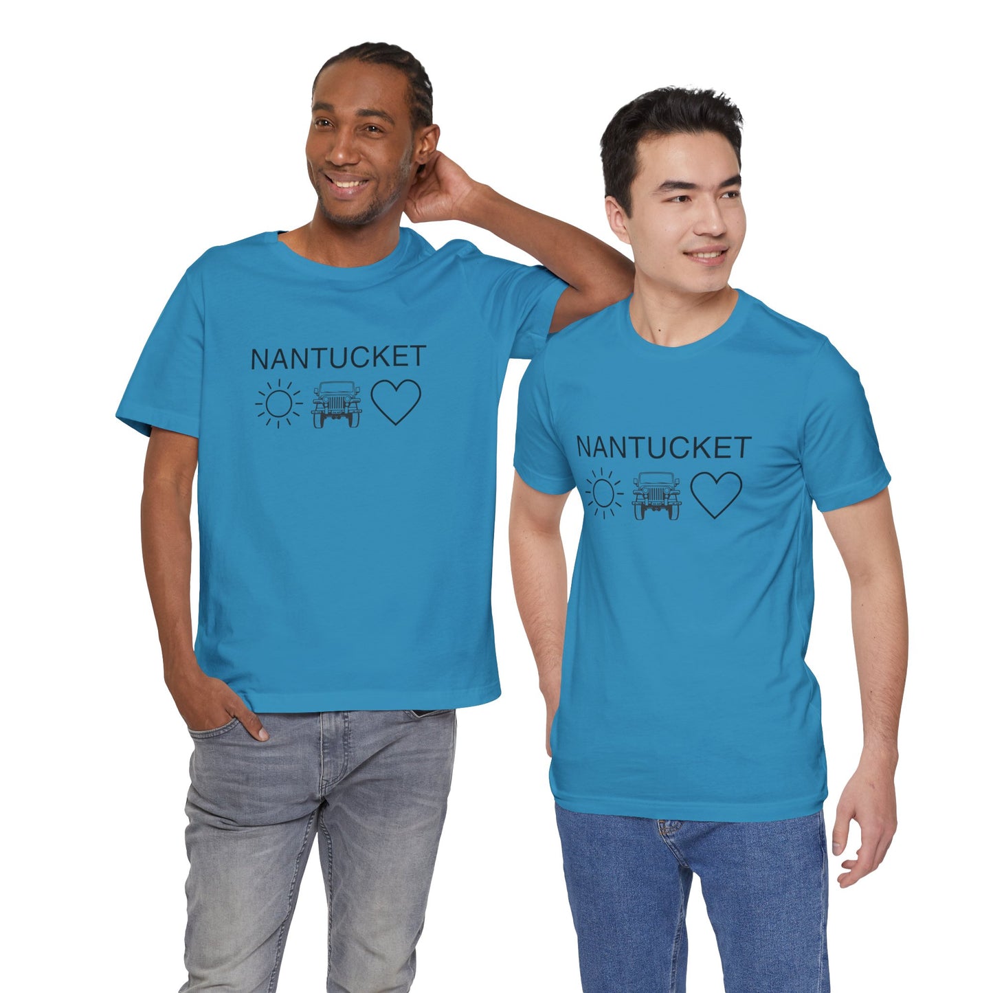 Nantucket Sun Jeep Love Unisex Jersey Tee