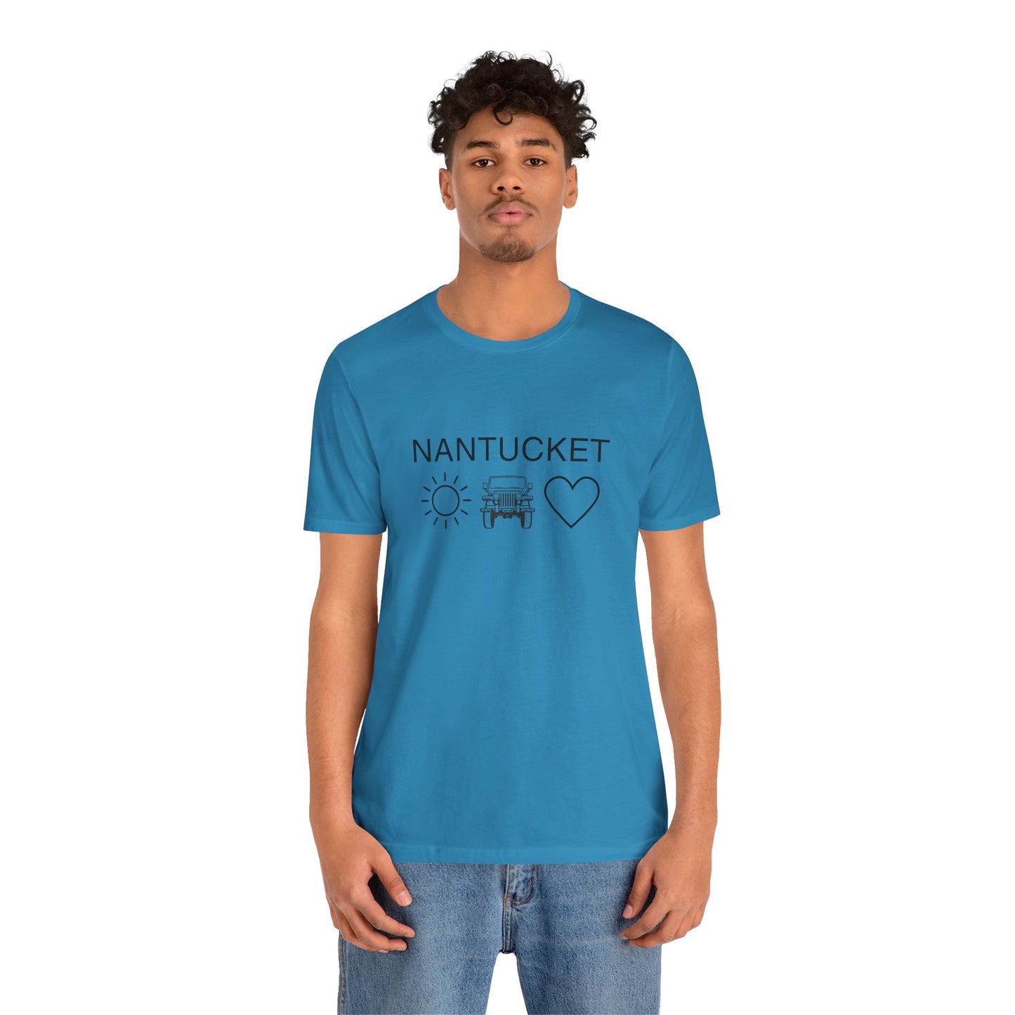 Nantucket Sun Jeep Love Unisex Jersey Tee