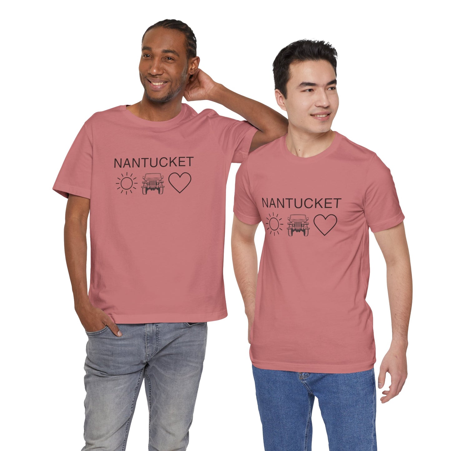 Nantucket Sun Jeep Love Unisex Jersey Tee
