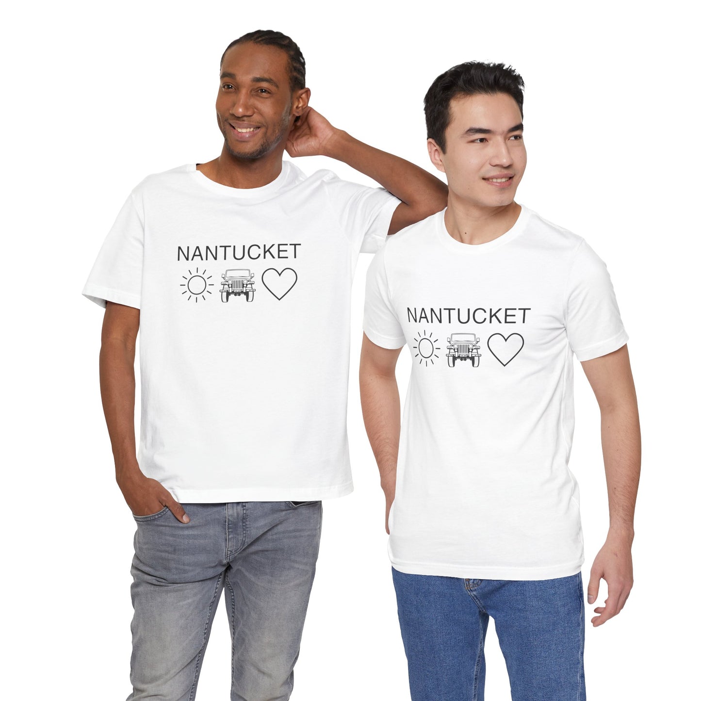 Nantucket Sun Jeep Love Unisex Jersey Tee