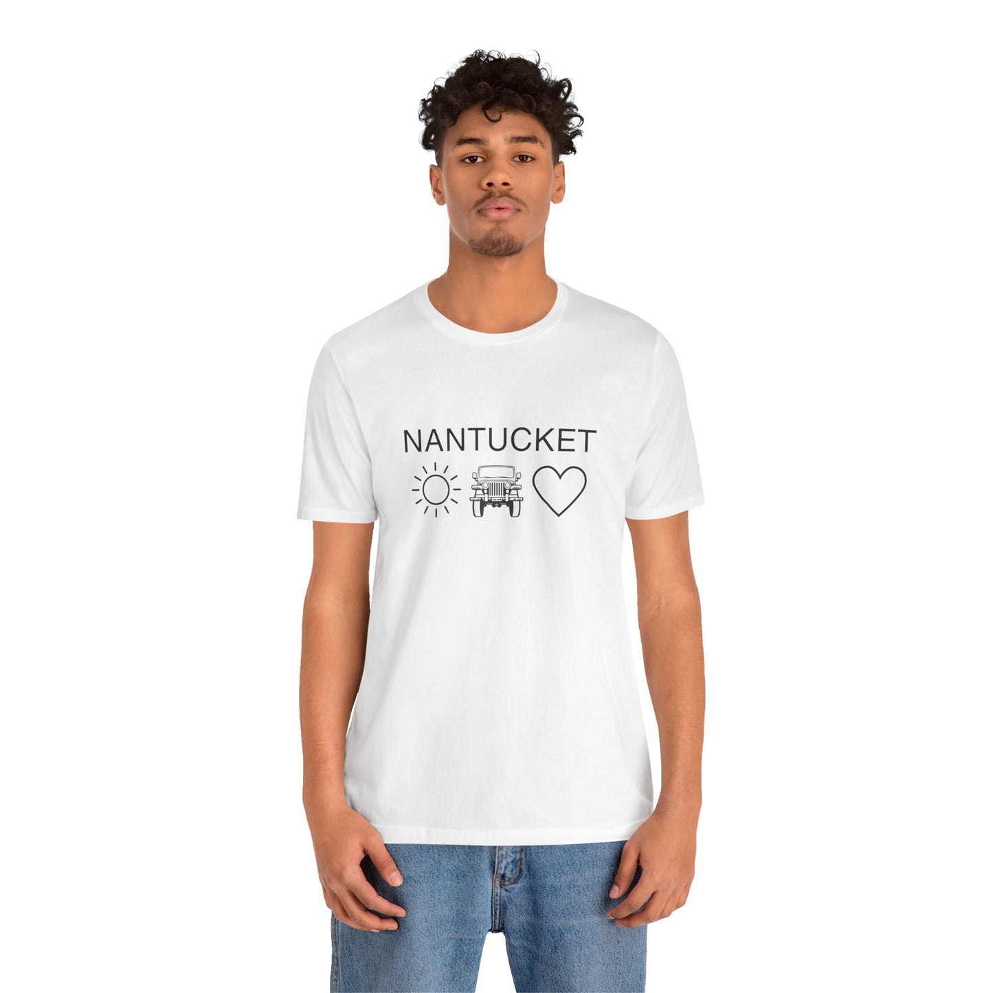 Nantucket Sun Jeep Love Unisex Jersey Tee