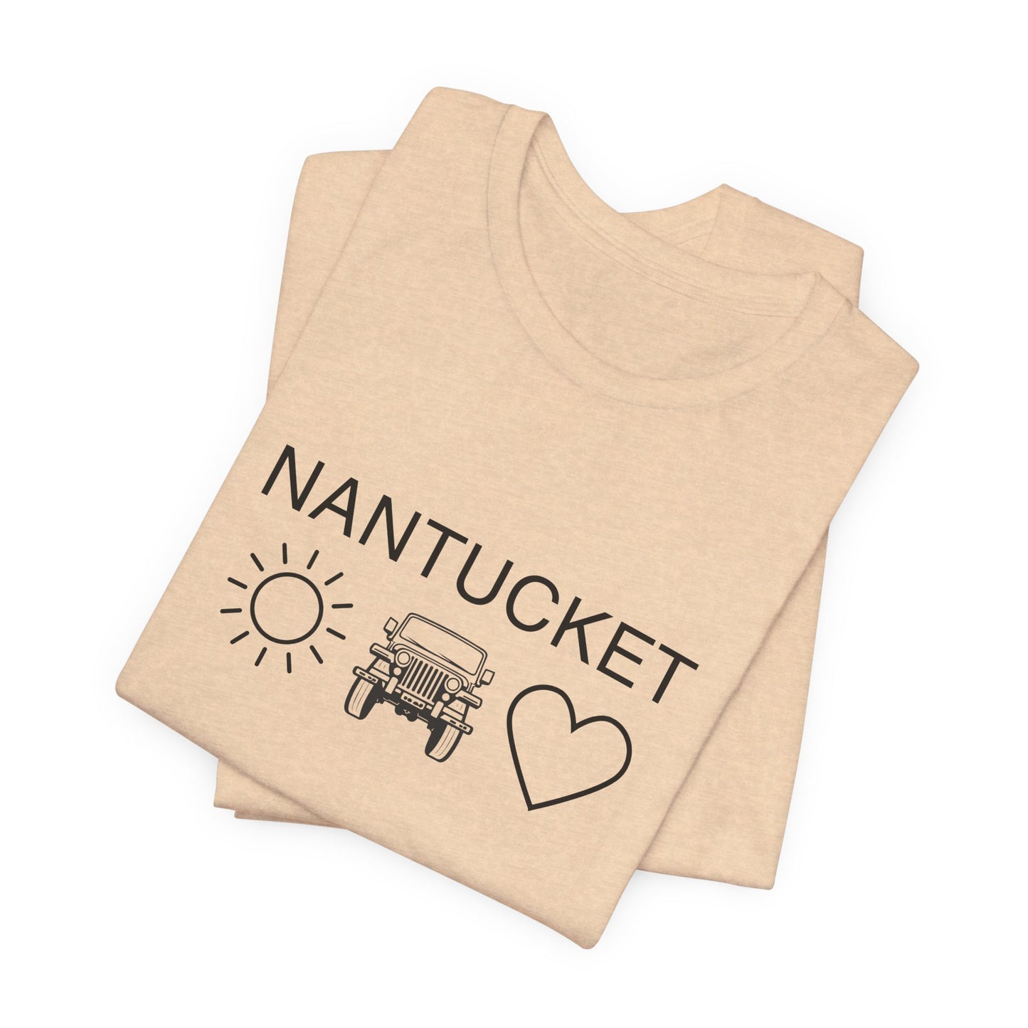 Nantucket Sun Jeep Love Unisex Jersey Tee