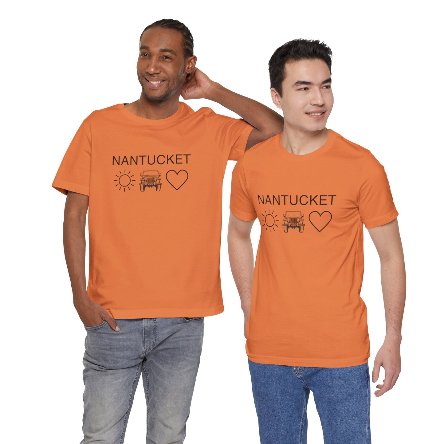 Nantucket Sun Jeep Love Unisex Jersey Tee