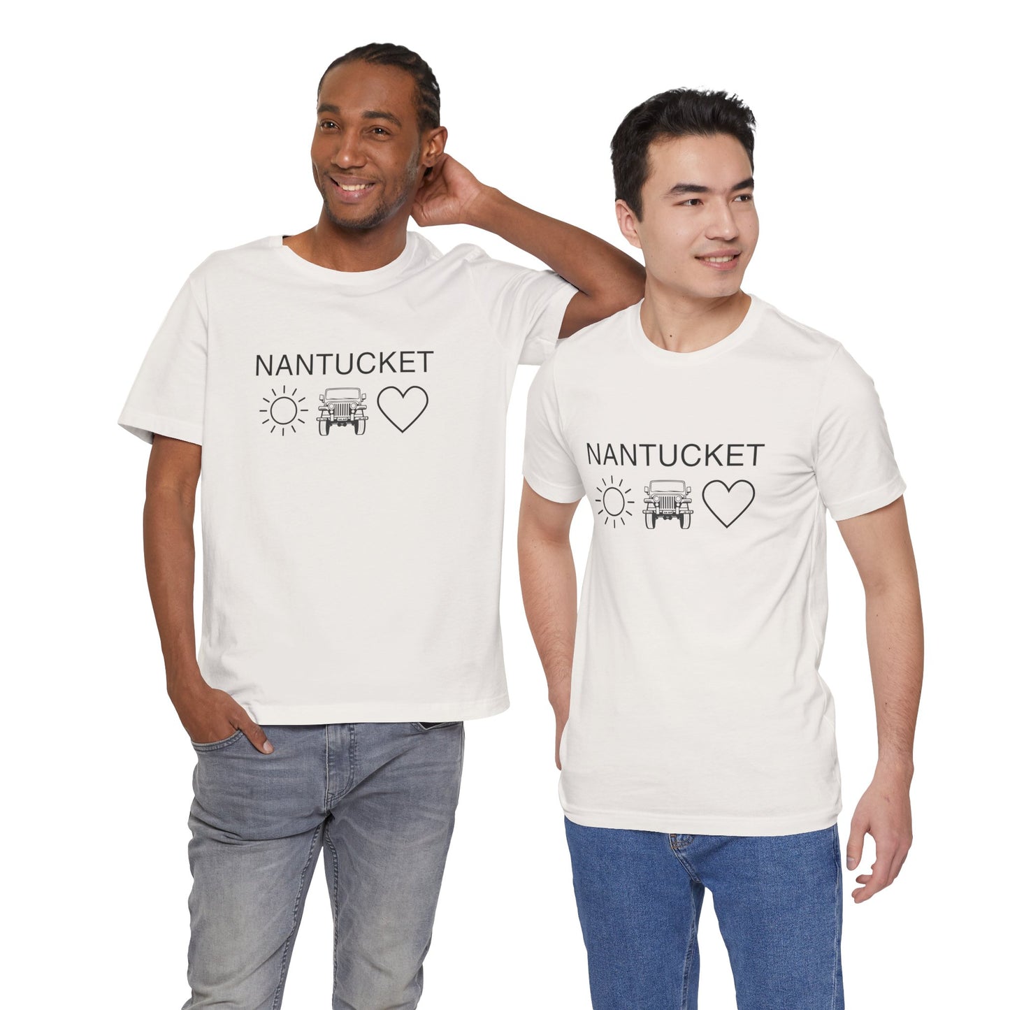 Nantucket Sun Jeep Love Unisex Jersey Tee